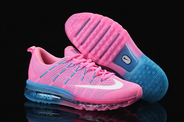 Womens Nike Air Max 2016 Flyknit Pink Blue White China